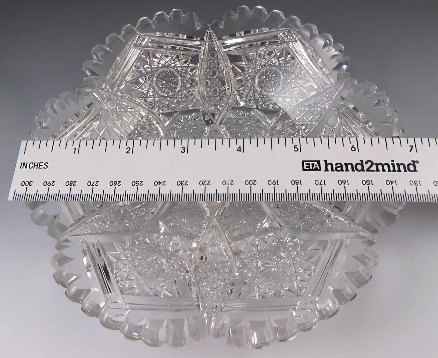 Classic 19th Century ABP American Brilliant Period Cut Glass Bowl or Dish