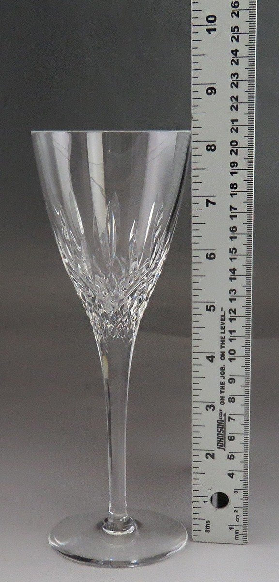 8 Vintage English Stuart Cambridge Cut Glass Crystal Champagne Flutes Glasses