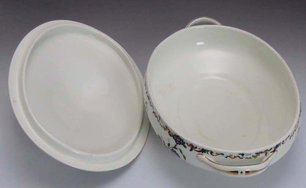 Antique Pair John Maddock & Sons Covered Vegetable Serving Dishes