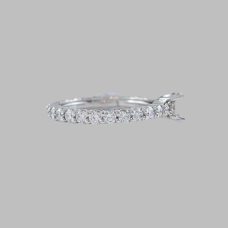 Must See Brand New 1.08ct Diamond & Platinum Eternity Band Ring Setting