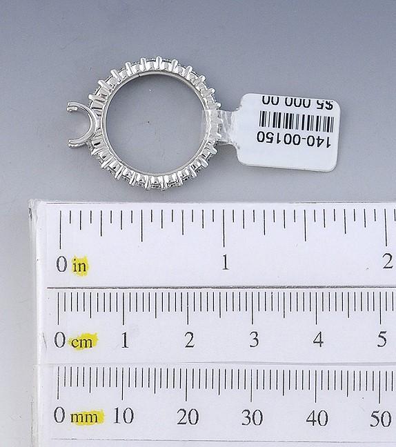Must See Brand New 1.08ct Diamond & Platinum Eternity Band Ring Setting