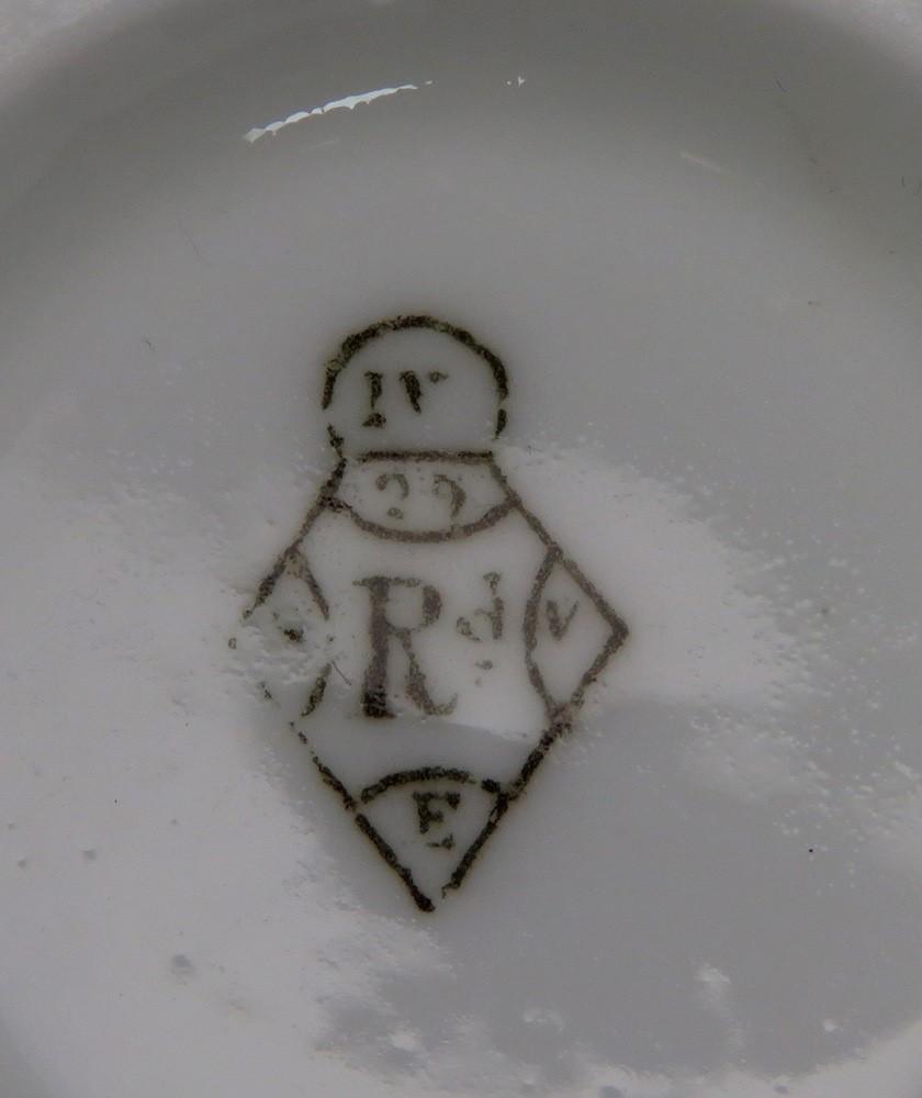 6 Antique 1876 Aesthetic Movement English Porcelain Cups & Saucers