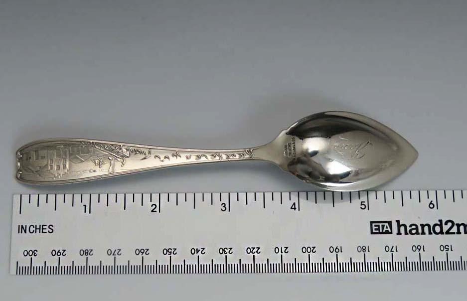 Antique Gorham Sterling Silver Brooklyn Souvenir Spoon