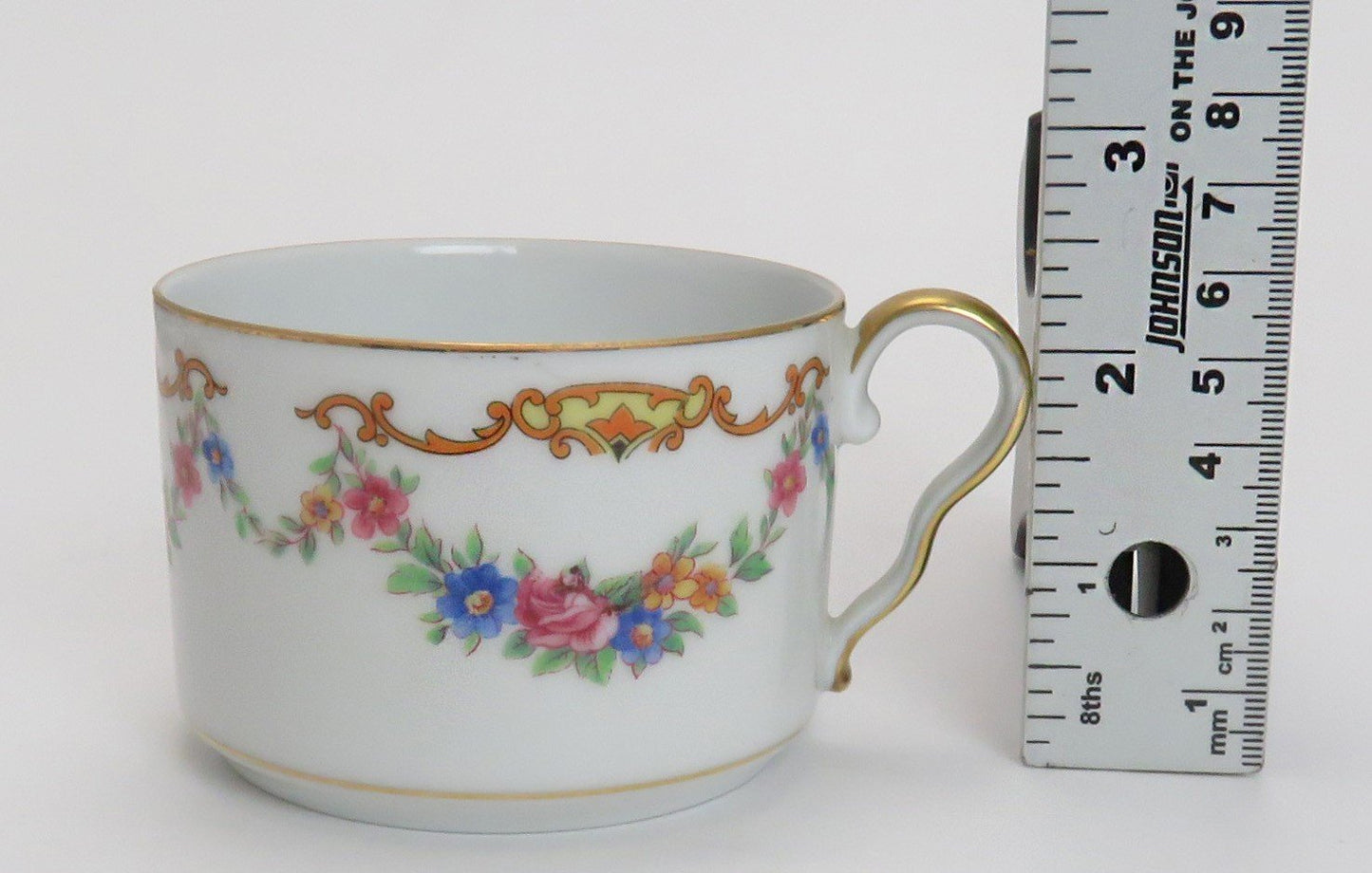 20pc Beautiful Set Czech Epiag Floral 9 Tea Cups 11 Saucers 9561