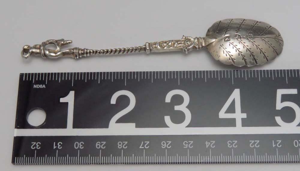 11 Late 1800's-Early 1900's Antique German/Dutch 800 Silver Hanau Spoons