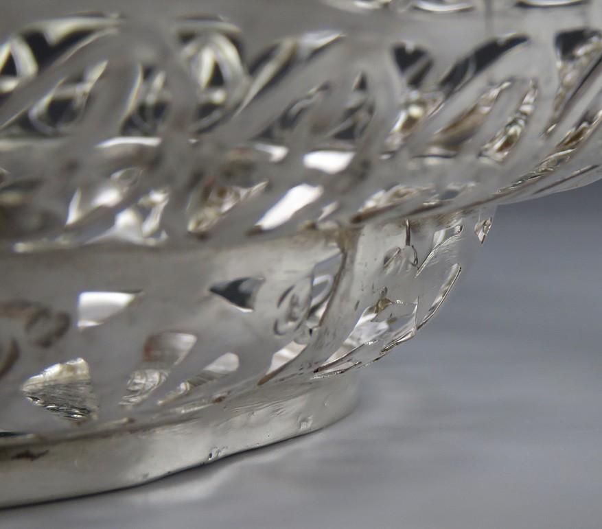 Antique German 1800's Hand Made Silver Tray/Dish/Bowl - No Monogram