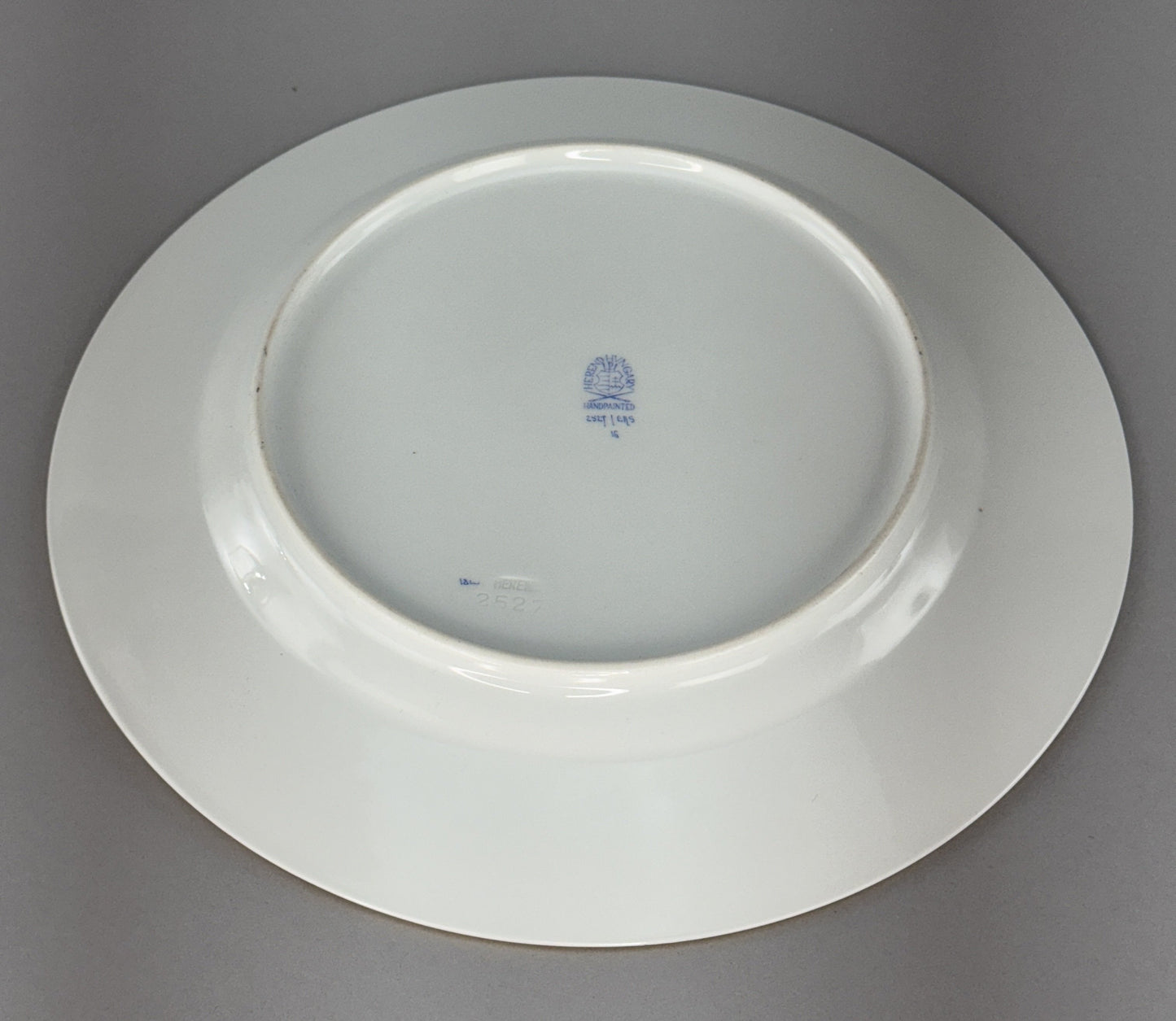 Fine Herend Handpainted Emaille Rose ERS 11" Charger Plate Pink Floral 2527
