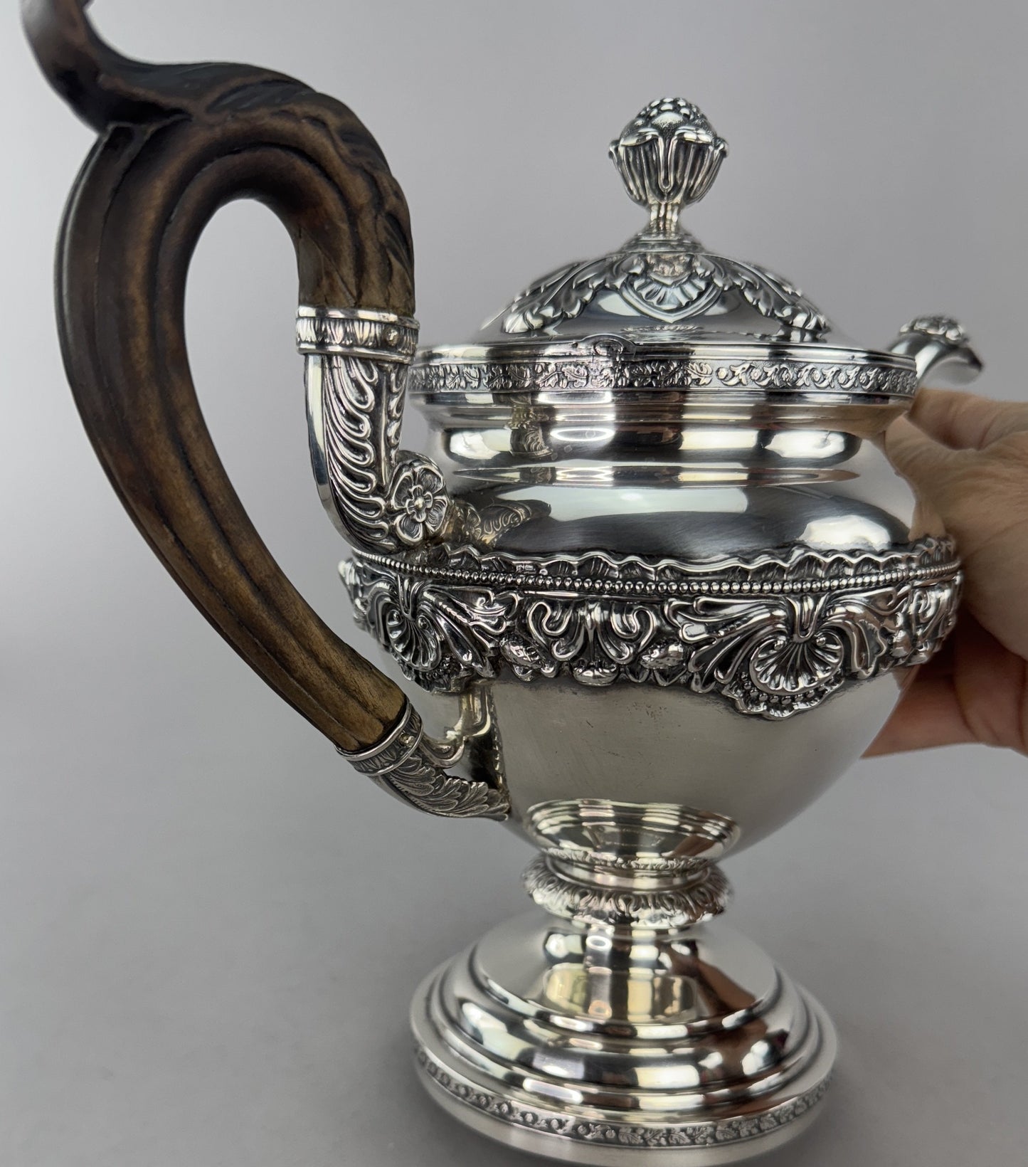 Excellent c1815 American Coin Silver Fletcher Gardiner Teapot or Coffee Pot