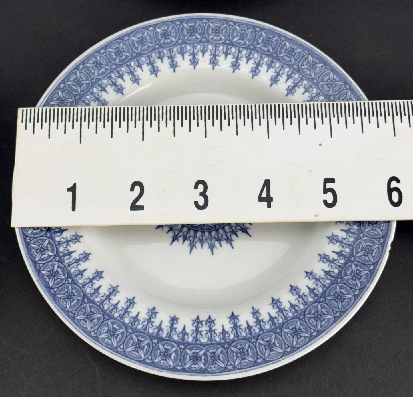 9 Royal Worcester 6 Inch Bread Plates Blue and White 1901