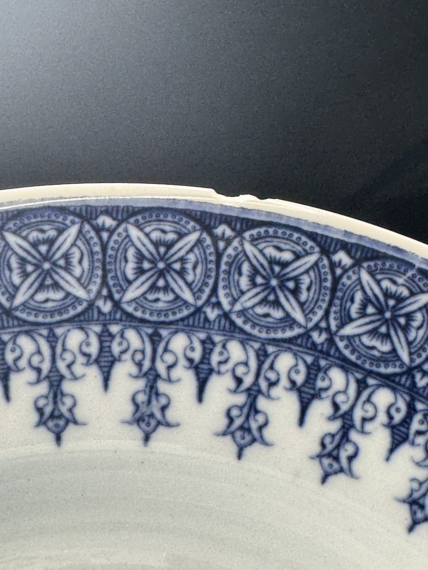 9 Royal Worcester 6 Inch Bread Plates Blue and White 1901