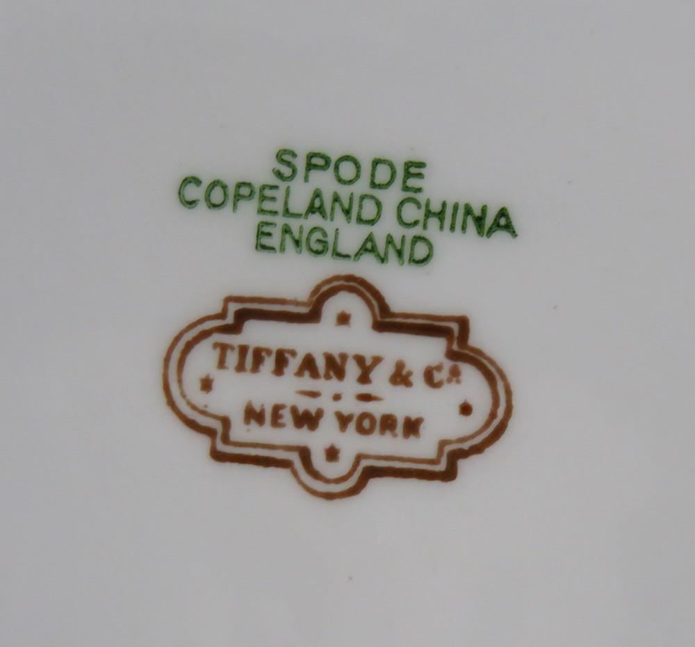 1920s-1930s Spode Copeland 9pc Porcelain Dessert Fruit Set Plates Large Bowl