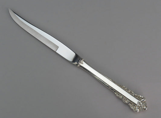 Rare Set 12 Lunt Sterling Silver Handle Belle Meade Steak Knives