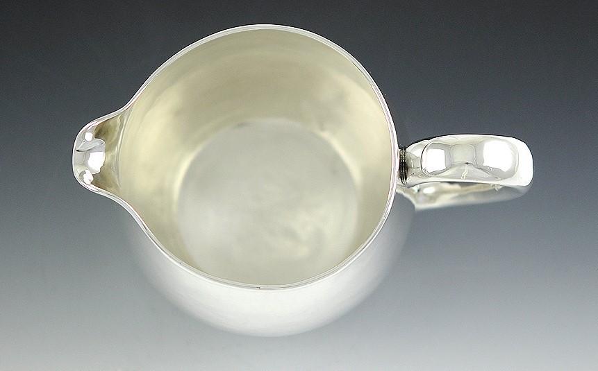 Antique c1920 Art Deco Arthur Stone Sterling Silver Milk Pitcher