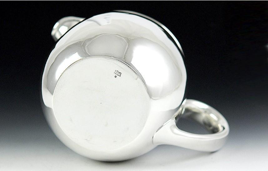 Antique c1920 Art Deco Arthur Stone Sterling Silver Milk Pitcher