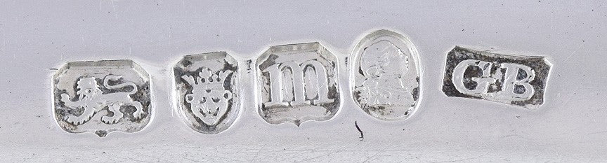 1787 Antique Georgian English Sterling Silver Serving Platter Stuffing Spoon