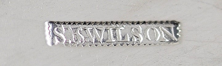 Pair Early 19th Century Philadelphia Coin Silver Serving Spoons
