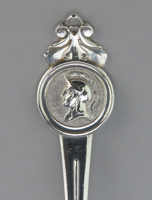 Gorham Medallion pattern Sterling Silver Large Serving Spoon Crisp