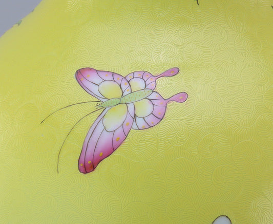 Superb Chinese Yongzheng Mark Yellow Liuyeping Phoenix Bird Flowers Vase