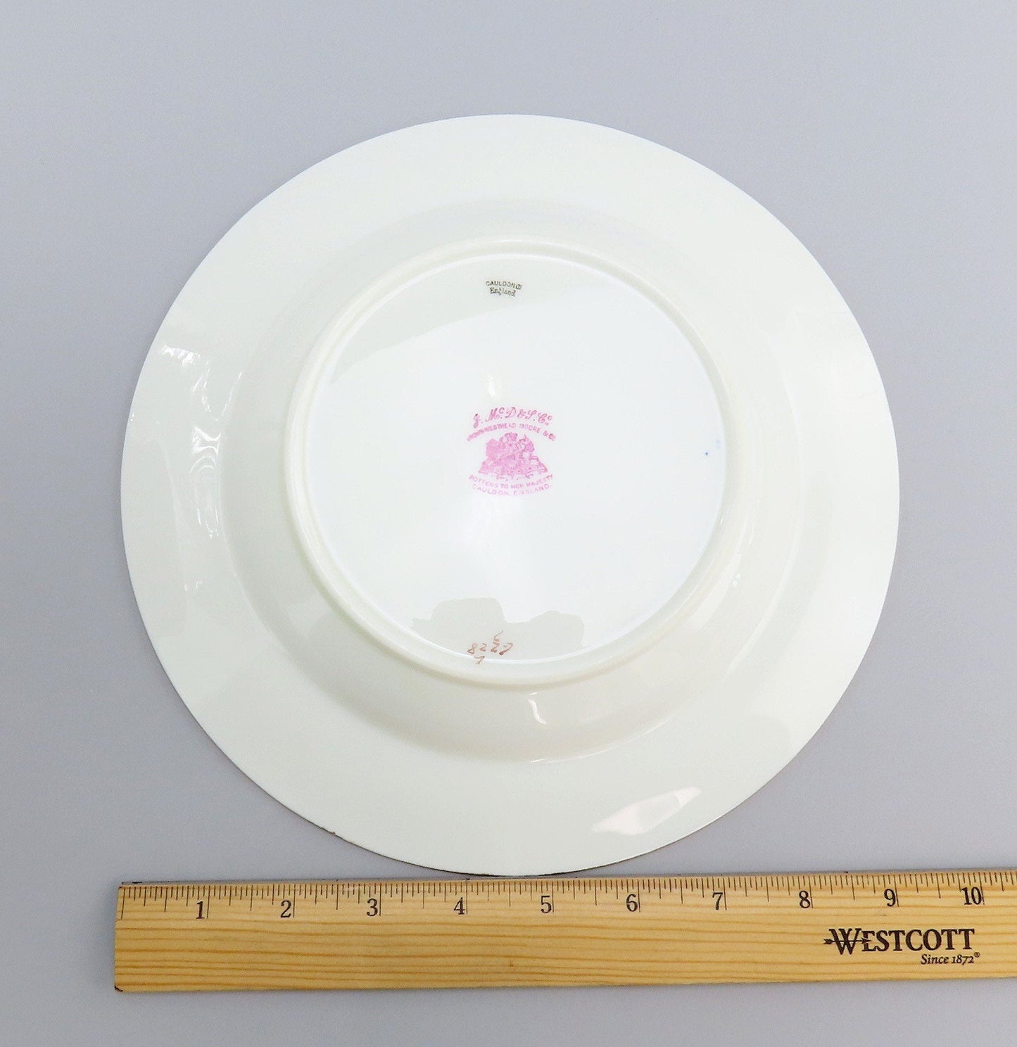10 Pretty Cauldon Porcelain Cobalt Wide Rimmed Soup Bowl 6228