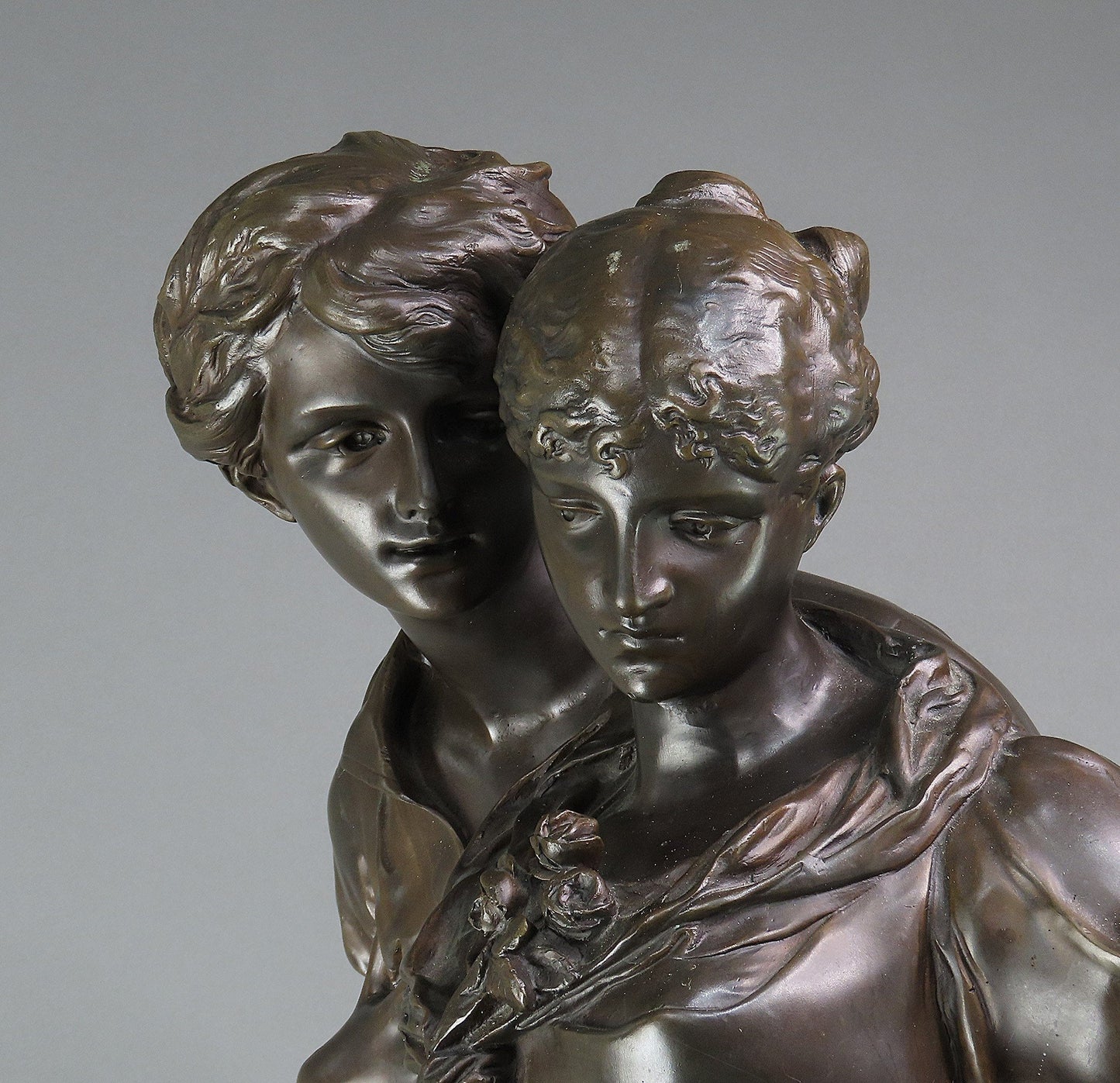 Luca Madrassi Italian French Bronze 30" Statue The Lovers d'Amoreaux PICKUP ONLY