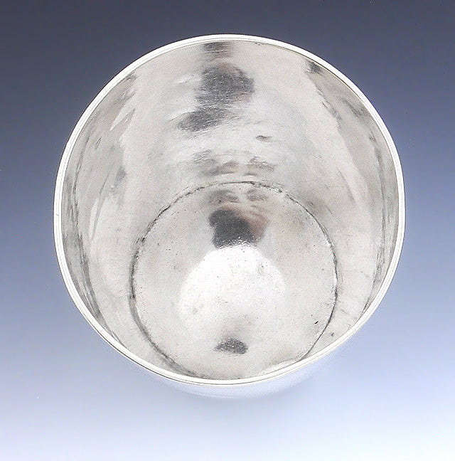 c1805 Antique American Coin Silver Beaker Tumbler Cup 3 3/8"