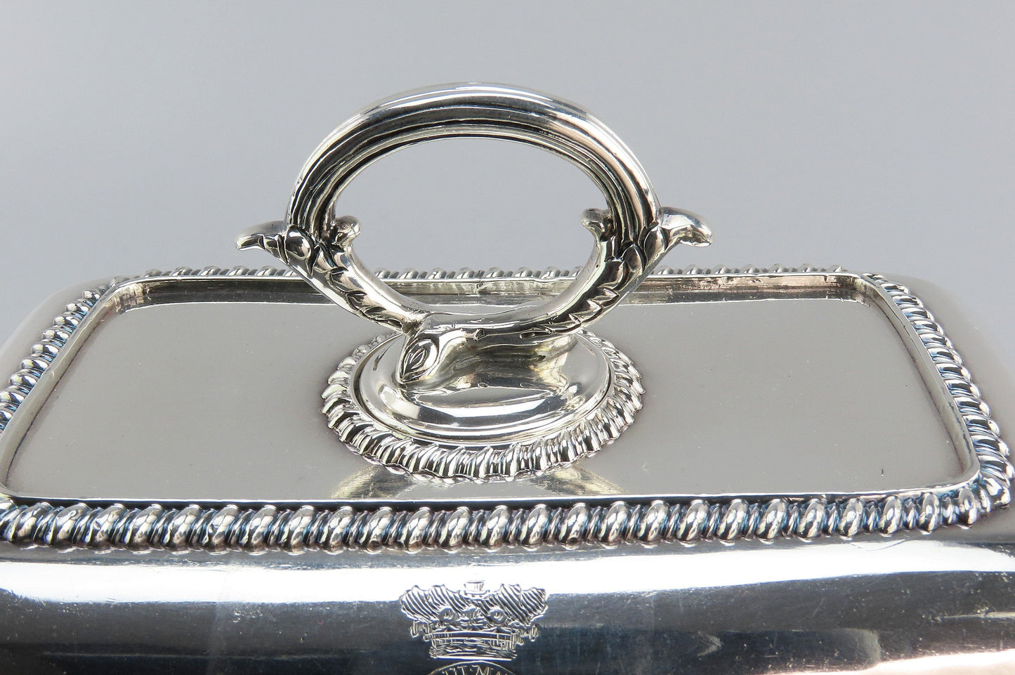 10th Duke of Hamilton Crest Food Warmer OSP Old Sheffield Plate c. 1820