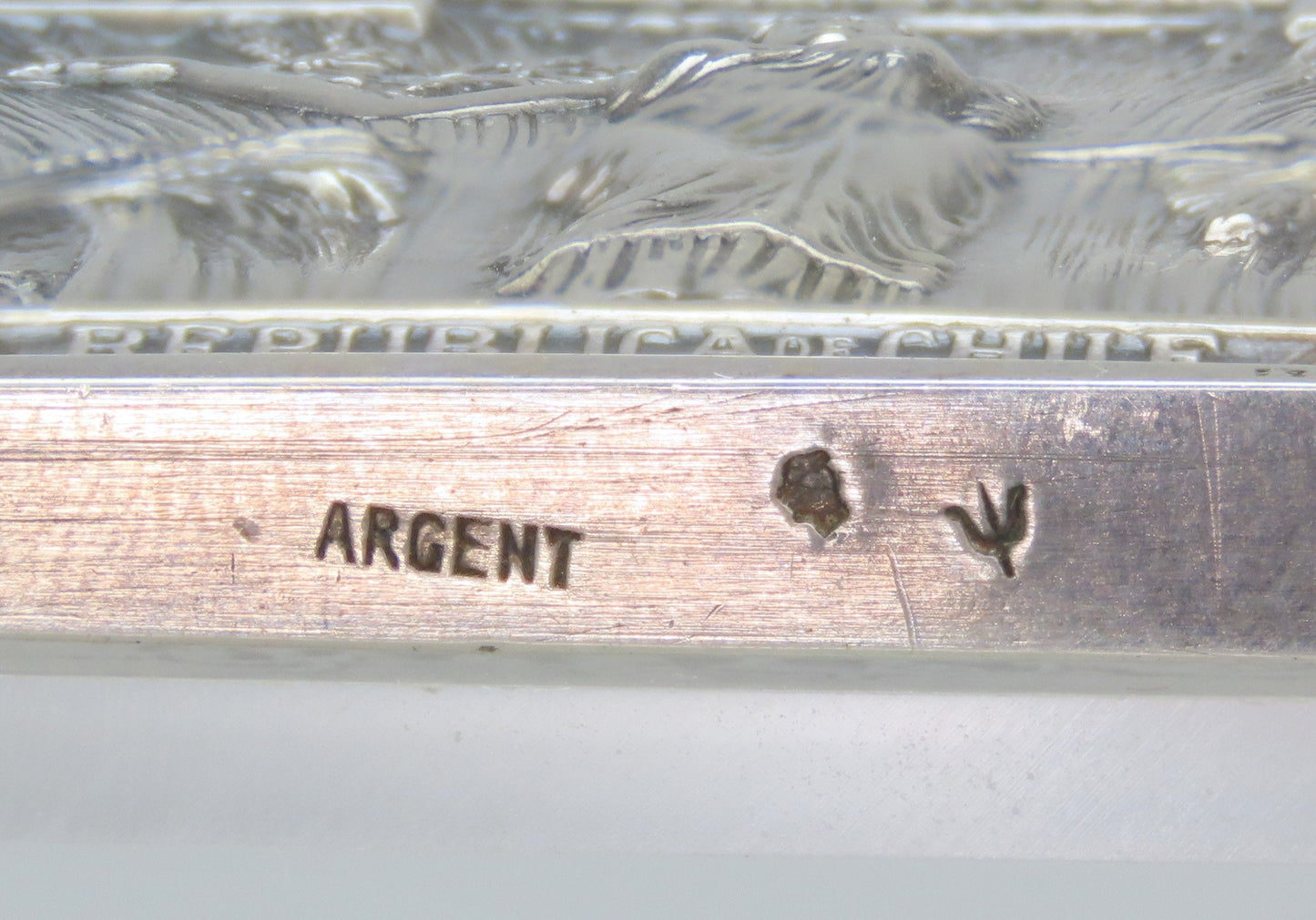 Rene Lalique Sterling Silver Centennial Chile Independence Medal Plaque