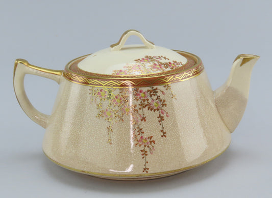 Lovely 21 Piece Japanese Satsuma Tea Set Service for 6 Cherry Blossoms