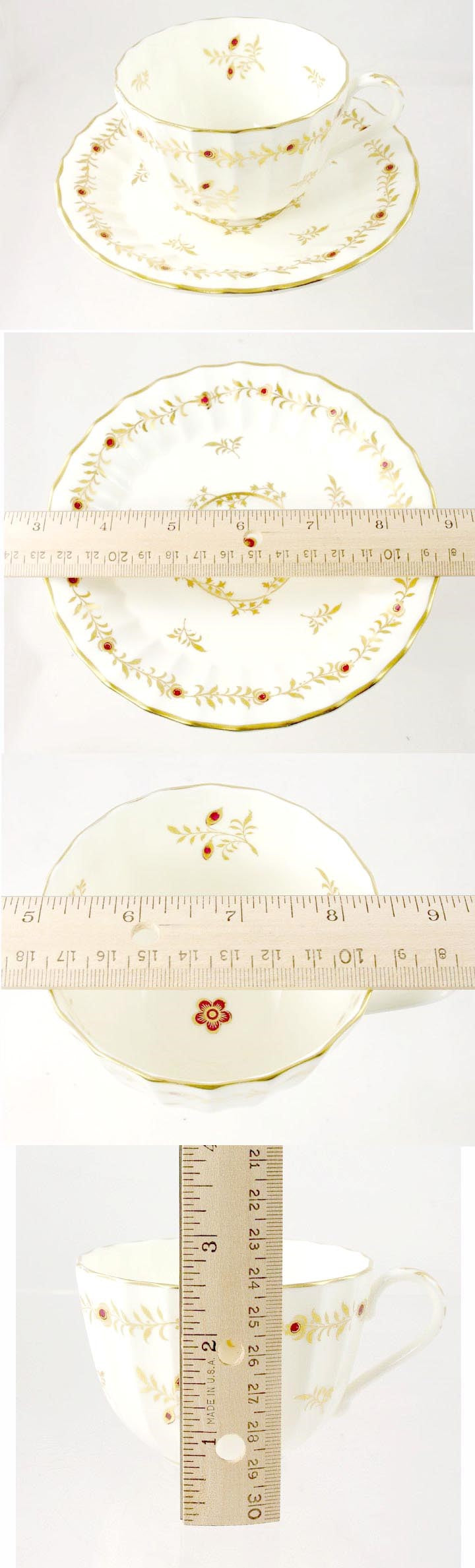 6pc Royal Worcester Cumberland Porcelain Bone China Place Setting