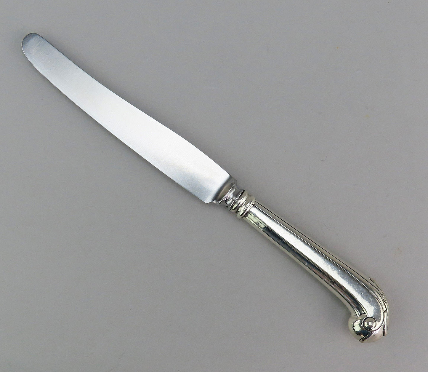 6 Arthur Stone Sterling Silver Pistol Handle Knives w/ Stainless Blades 8 1/2"