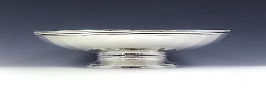 Antique 1920s 1930s Tiffany & Co Sterling Silver Compote Pedestal Dish 9"