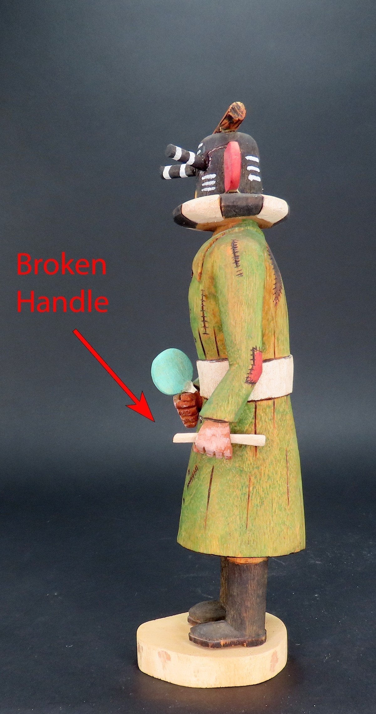 Hopi Katsina Kokpelli Hunched Back Flute Player Doll Rosaline Coin Maker