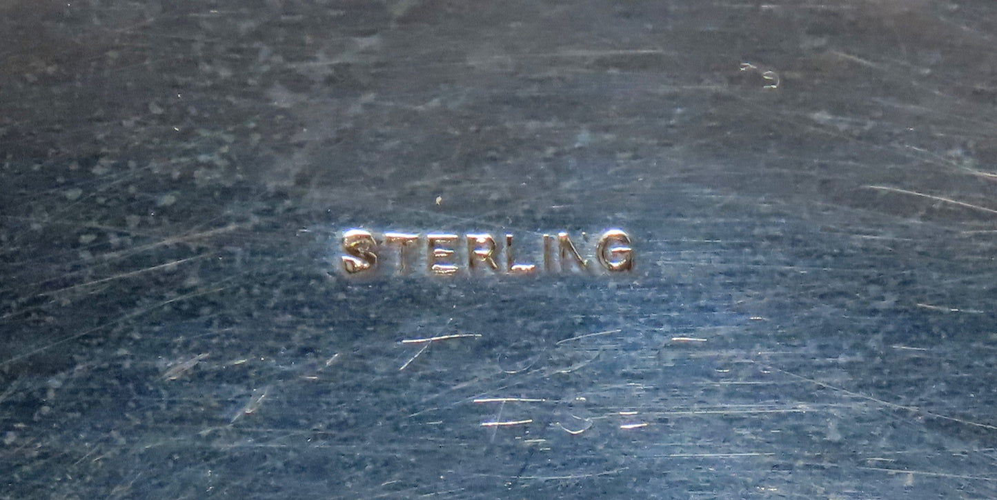 Whiting Sterling Silver Floral Engraved Pierced Basket Late 1800s