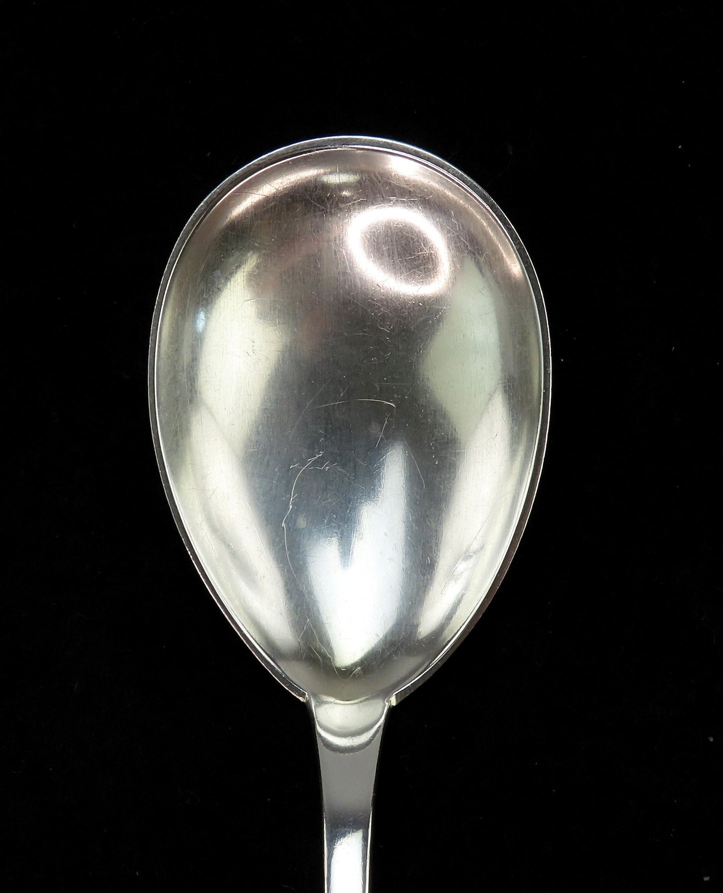 Lovely 1909 Danish Silver Art Nouveau Flower Floral 7.5" Serving Spoon