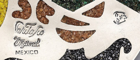 Great Vintage Mexican Sterling Silver Enamel Colorful Bird Pin Red Yellow 1960s