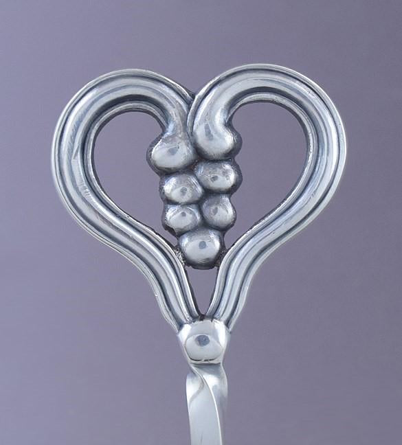 1930-1950 Georg Jensen Sterling Silver Grape Cluster Sugar Nips / Tongs
