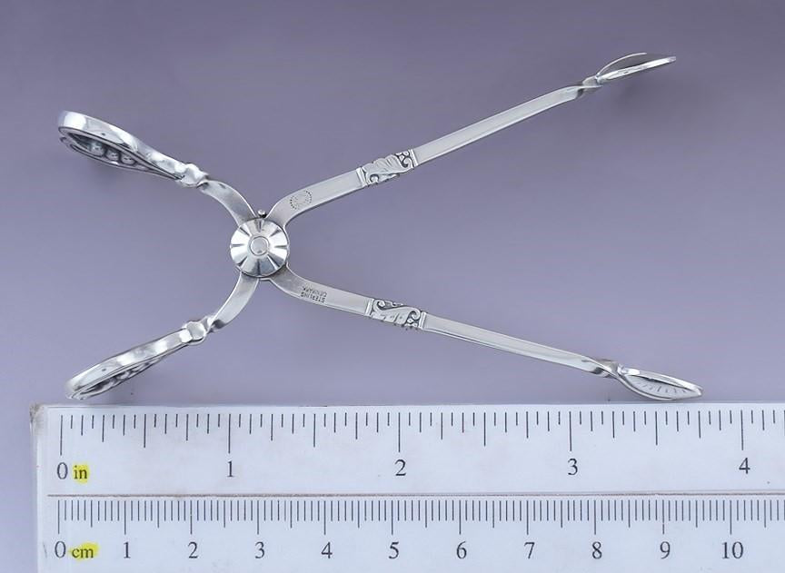 1930-1950 Georg Jensen Sterling Silver Grape Cluster Sugar Nips / Tongs