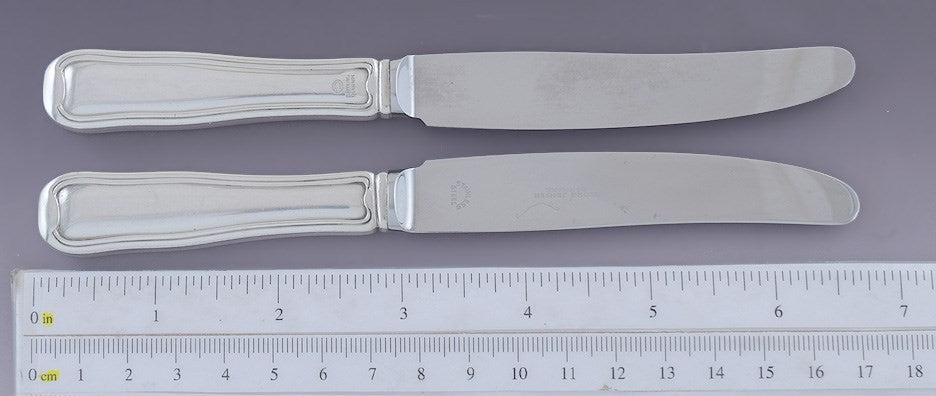 Vintage 6 Georg Jensen Sterling Silver Old Danish 1947 Knives