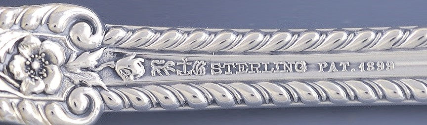 Fine Quality Gorham Cambridge Sterling Silver Salad Fork Spoon Serving Set