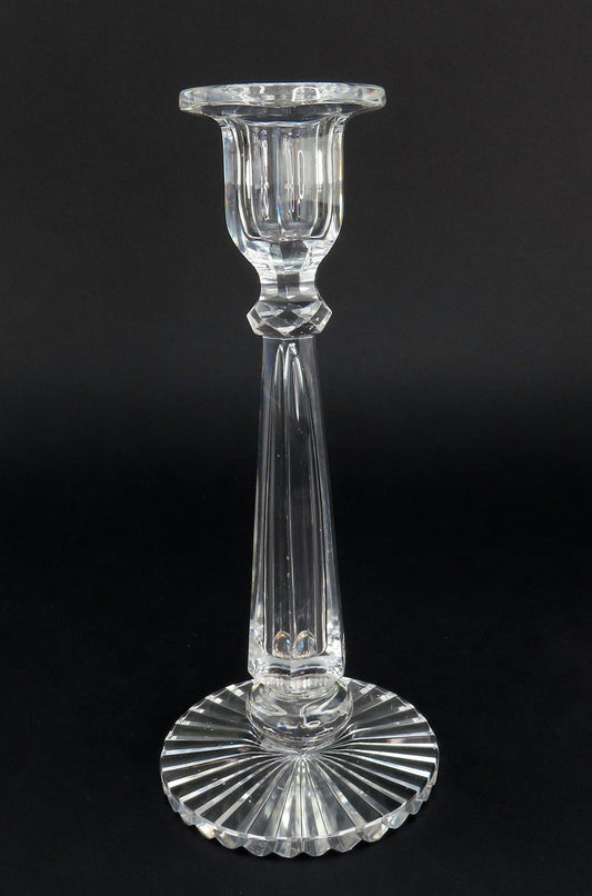 Beautiful Pair VTG Cut Glass Crystal Table Candlesticks