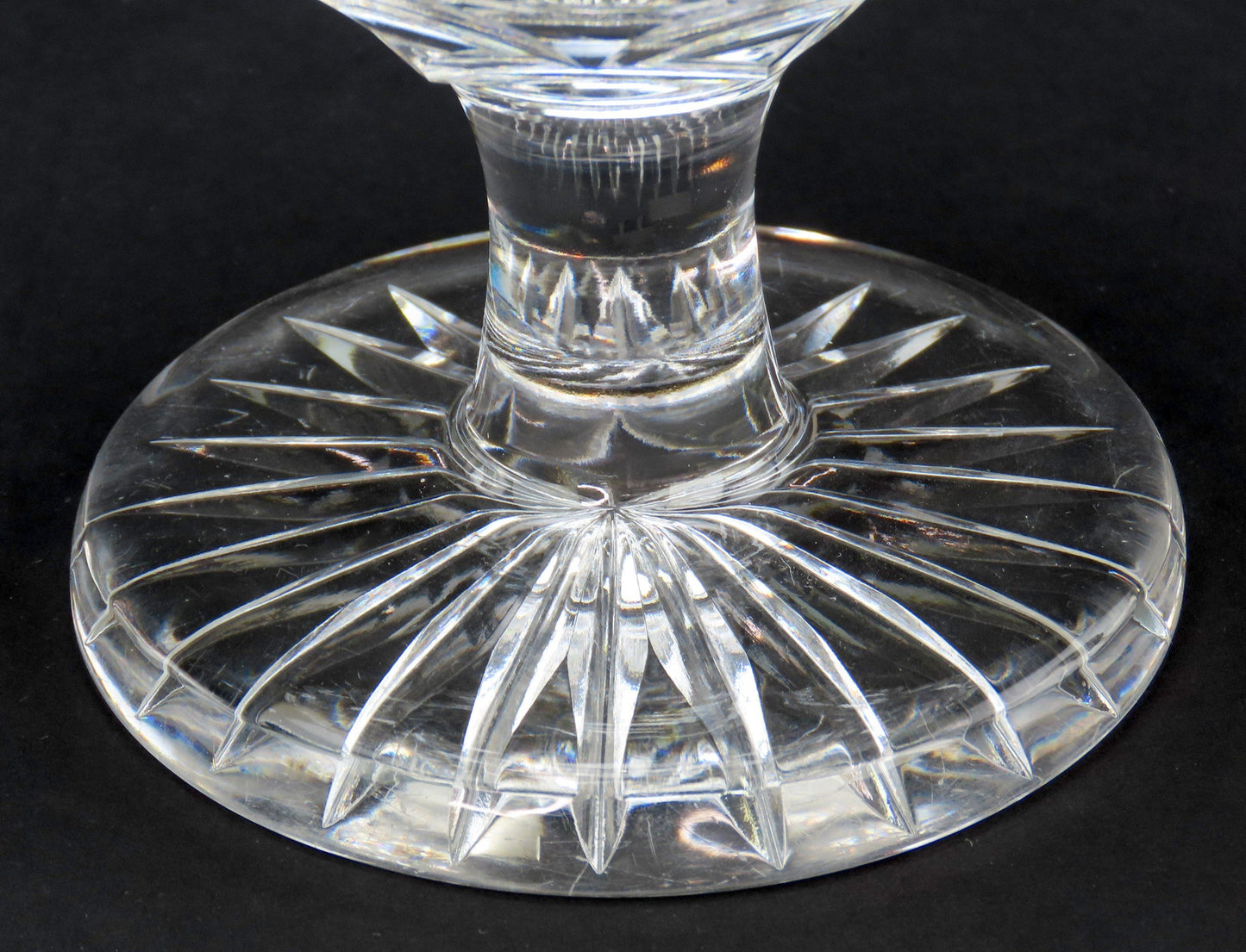 Lovely American Brilliant Period Cut Glass Compote Pedestal Bowl Candy Dish