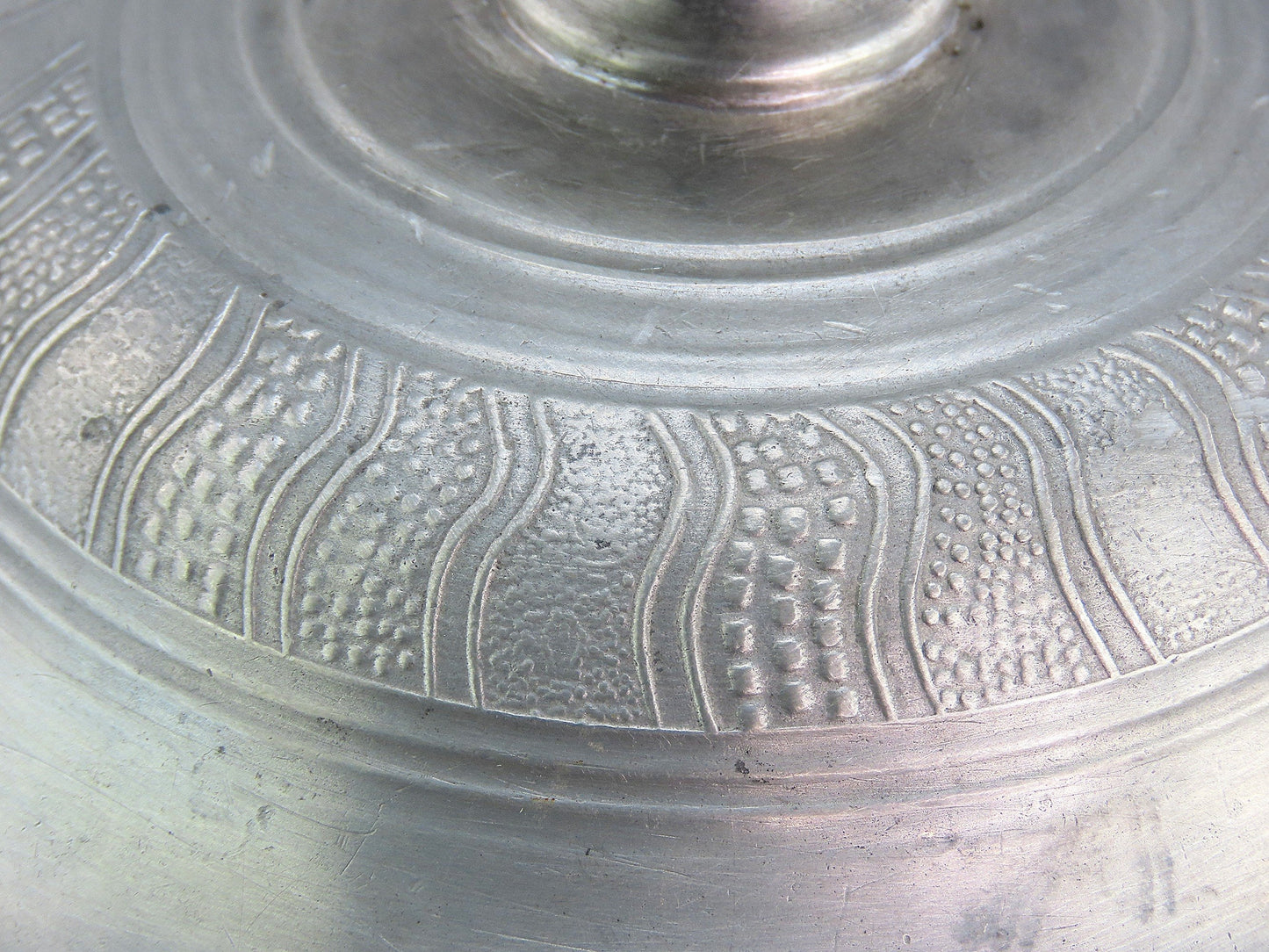 Interesting French Form Pewter Double Handle Ecuelle Bowl 18th/19th Century