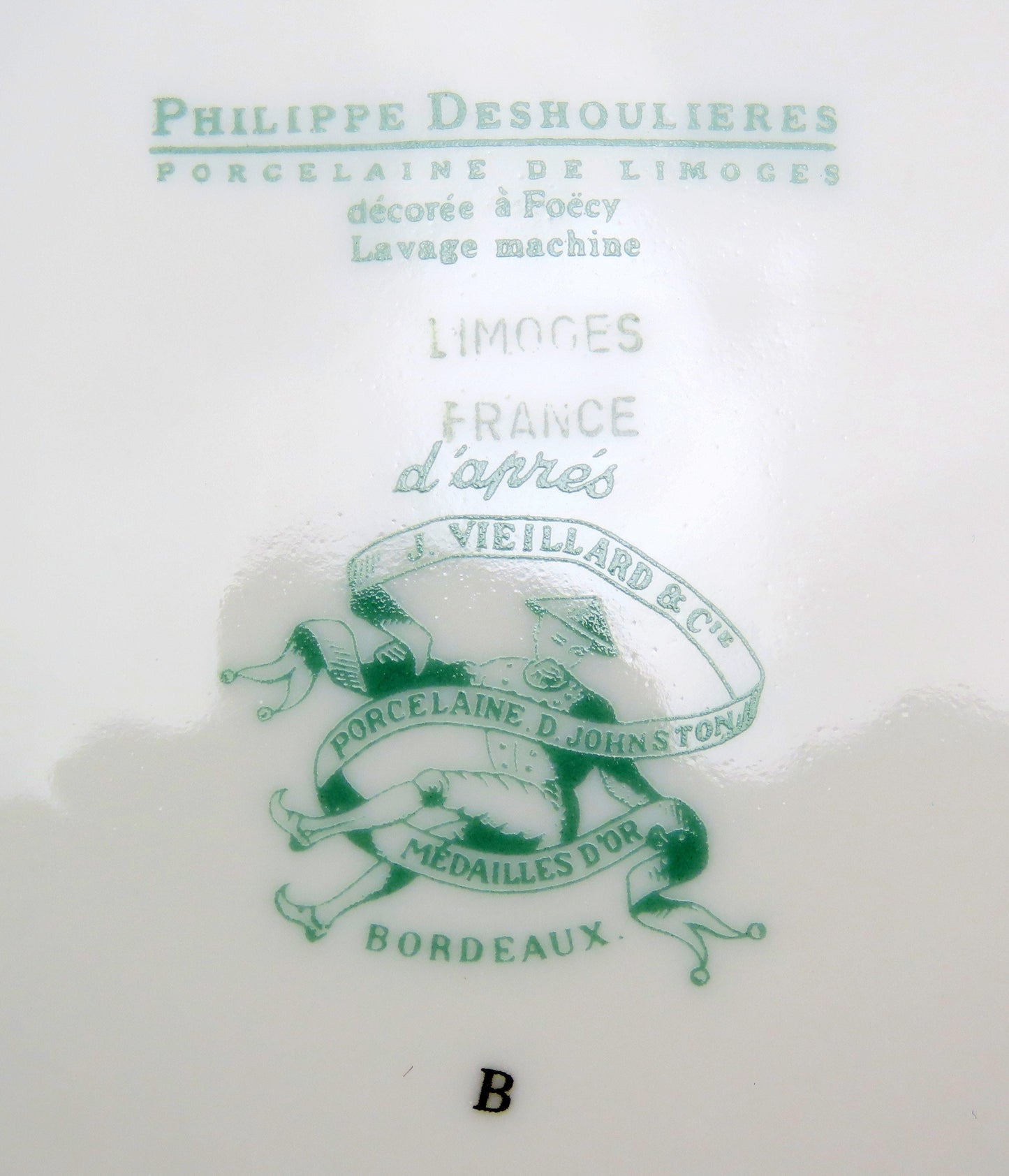 Set 14 Deshoulieres Limoges French Chateau Bordeaux Vieillard Vineyard Plates