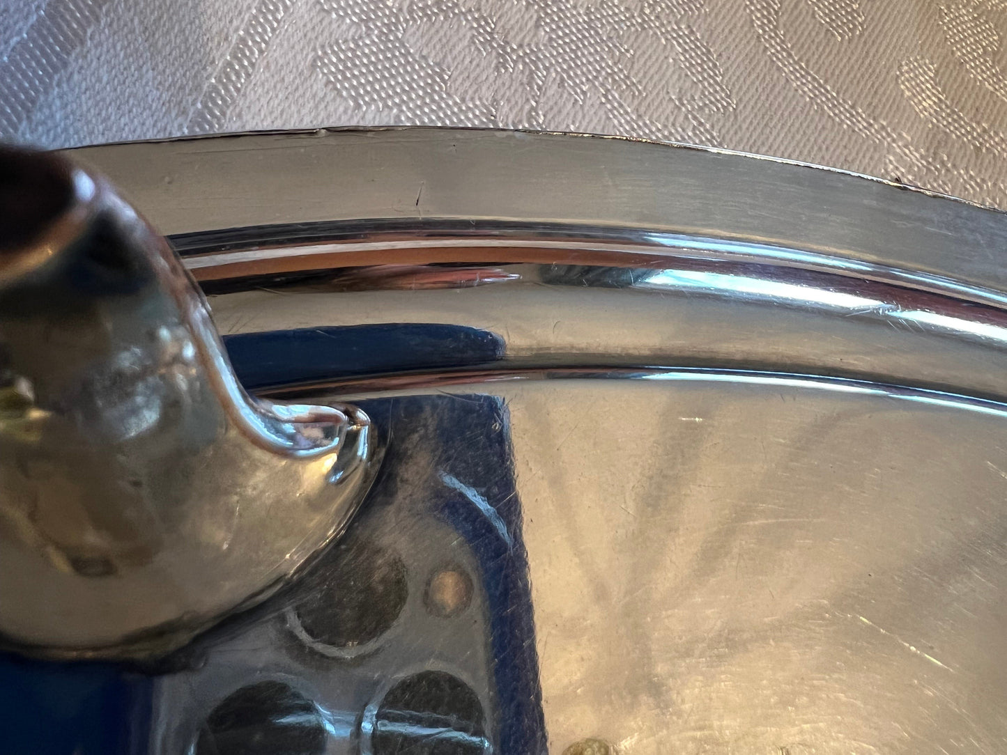 Antique English Old Sheffield Fused Silver Plate Oval Gadrooned Salver Tray