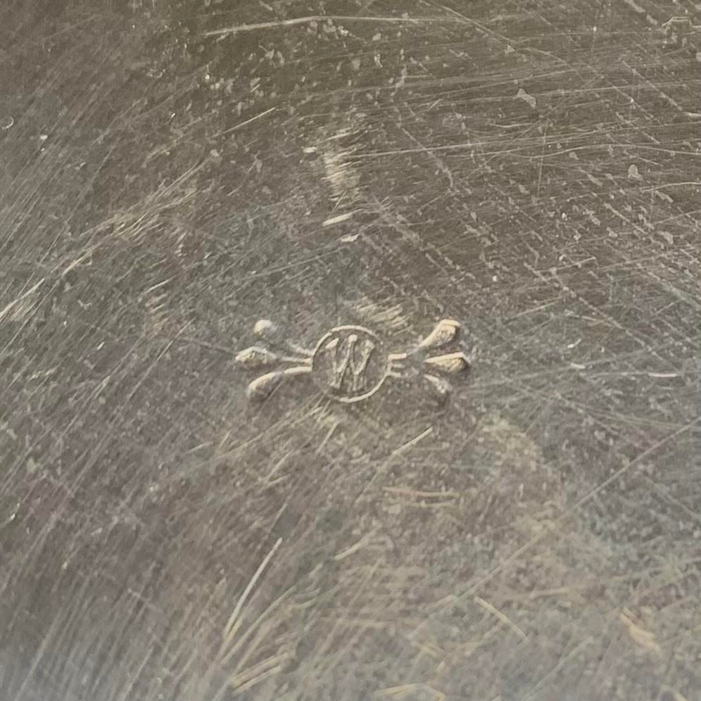 Whiting Sterling Silver Floral Engraved Pierced Basket Late 1800s