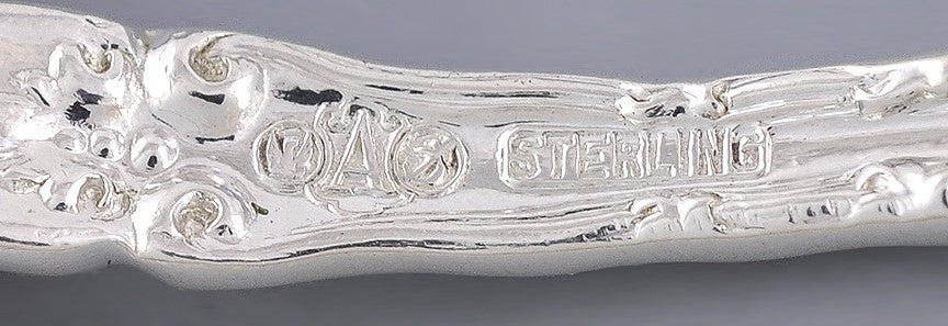 Great Set 12 Alvin Sterling Silver Orient Pat. Demitasse Spoons