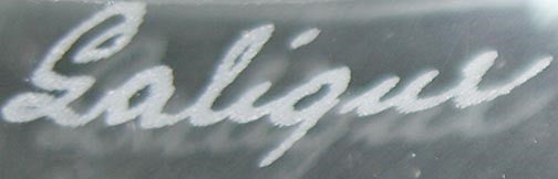 Lalique France Cut Crystal Glass Wave Design Dessert Plate