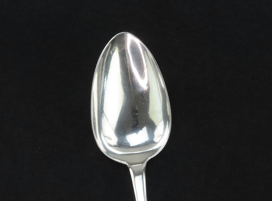 Fine 1813 Scottish Georgian Sterling Silver Platter Stuffing Serving Spoon