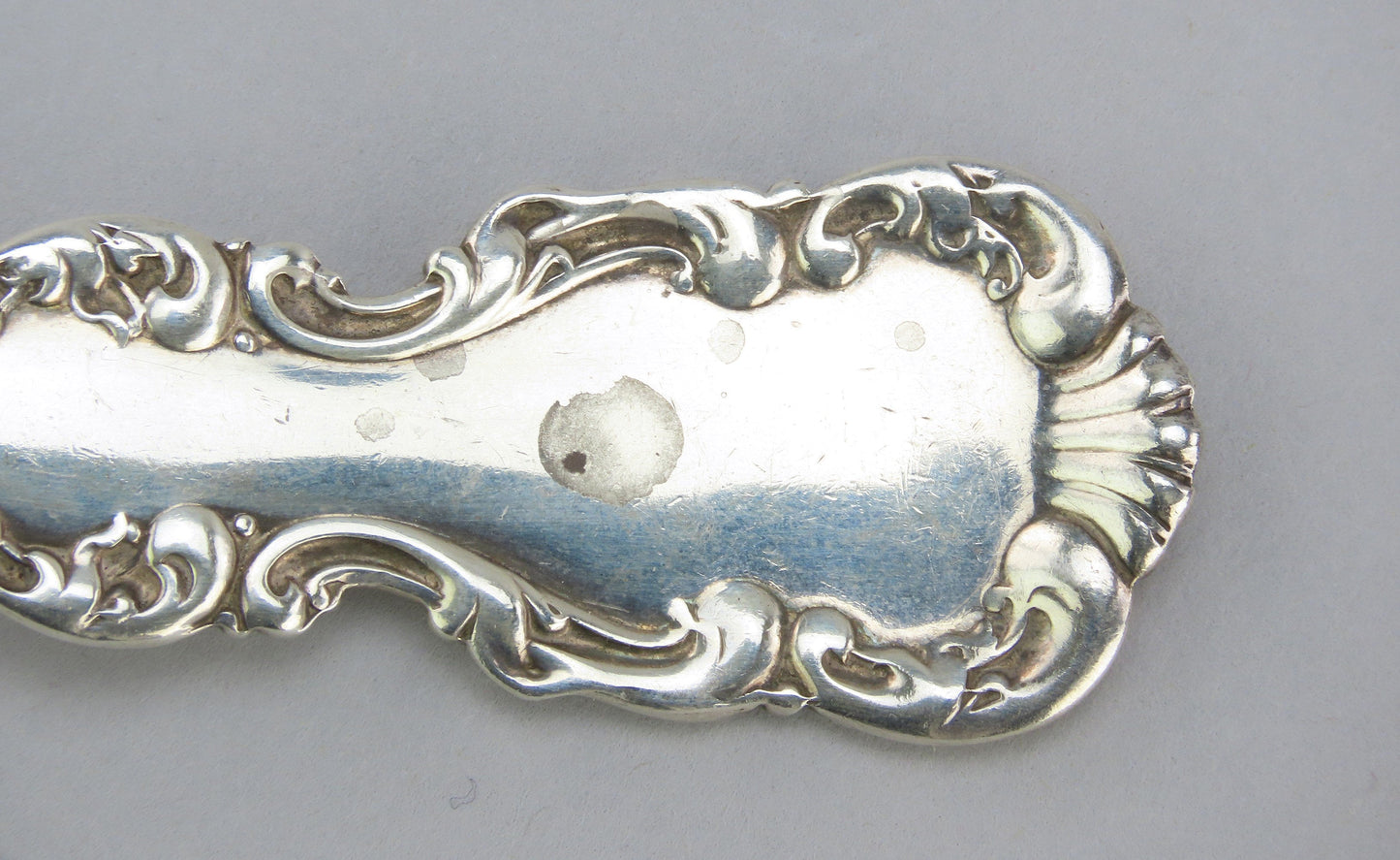 10 Whiting Louis XV Sterling Silver Oval Soup Spoons 7 7/8 Inches