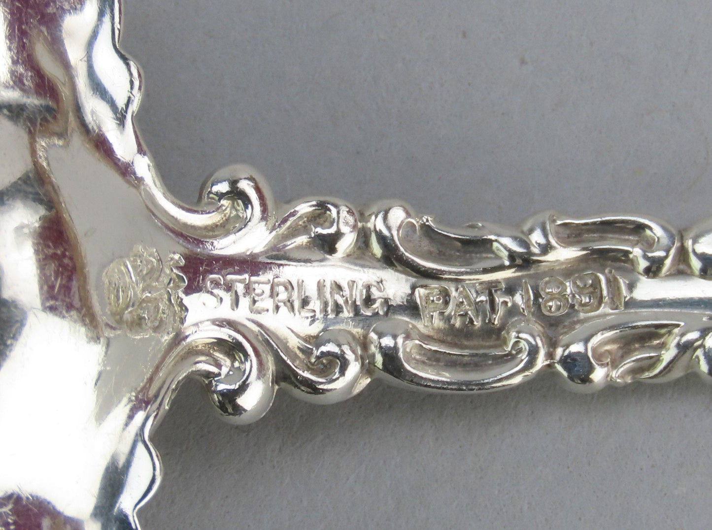 10 Classy Whiting Louis XV Sterling Silver Ice Cream Spoons C MONO 5 Inches